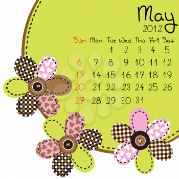 2012 May Calendar