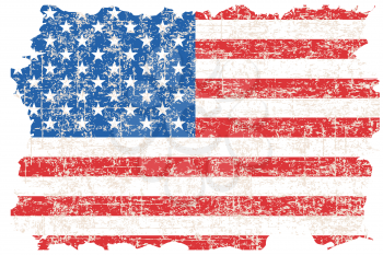 Grunge damaged American flag
