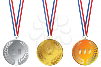 Set of champions medals