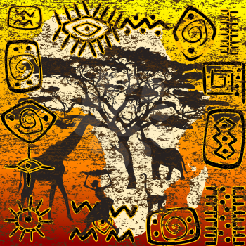 African symbols set