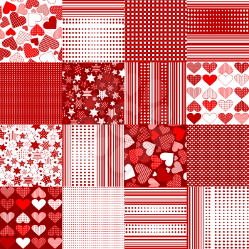 Set of Valentine's Day backgrounds