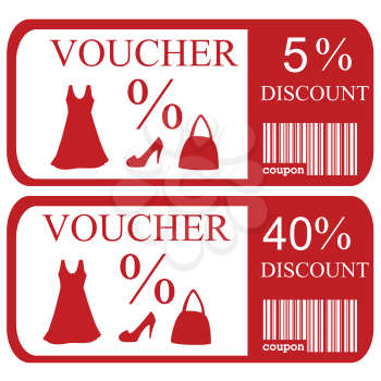 5% and 40% discount vouchers