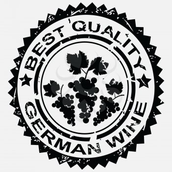 Stamp for German wine