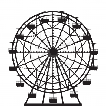 Illustration of a ferris wheel from an amusement park