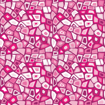 Pink futuristic mosaic seamless background