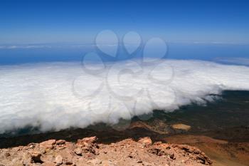 View from volcano Pico del Teide in Tenerife, Canary Islands
