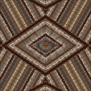 Geometric background with brown wavy stripes