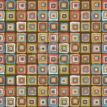 Vintage colorful squares background