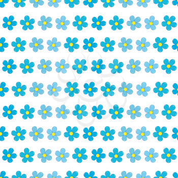 Forget-me-not flowers seamless pattern