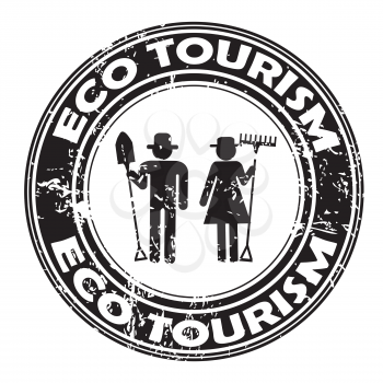ECO TOURISM rubber stamp
