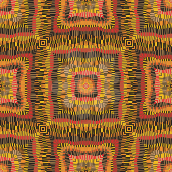 Ethnic striped kaleidoscope background