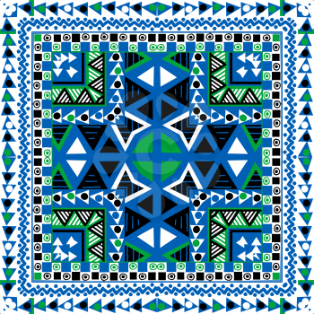 Geometrical background with ethnic motifs