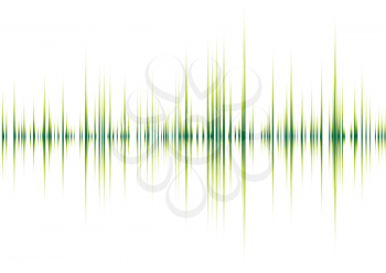 Royalty Free Clipart Image of a Green Graph