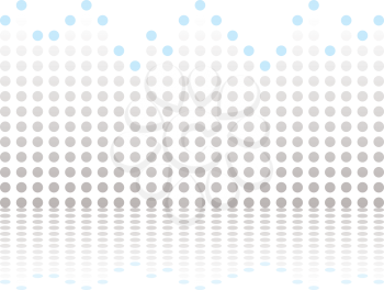 Royalty Free Clipart Image of a Dotted Graph Background