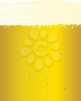 Royalty Free Clipart Image of Beer and Foam