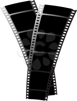 Royalty Free Clipart Image of Two Filmstrips