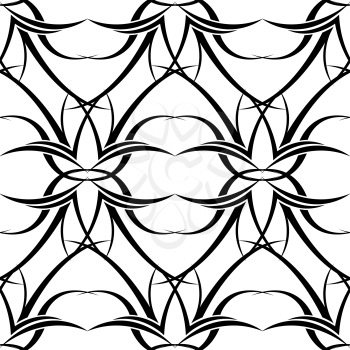 Royalty Free Clipart Image of a Black and White Tattoo Background