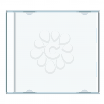 Royalty Free Clipart Image of an Empty CD Case