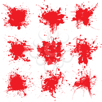 Royalty Free Clipart Image of Blood Spatters