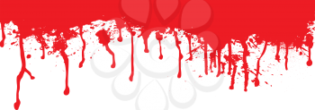 Royalty Free Clipart Image of a Blood Spatter Header