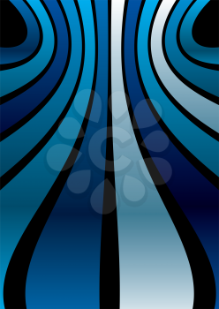 Royalty Free Clipart Image of a Blue Striped Background