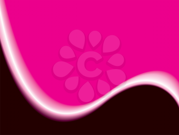 Royalty Free Clipart Image of a Pink and Black Wavy Background