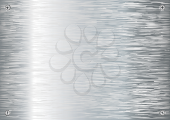 Royalty Free Clipart Image of a Silver Plate