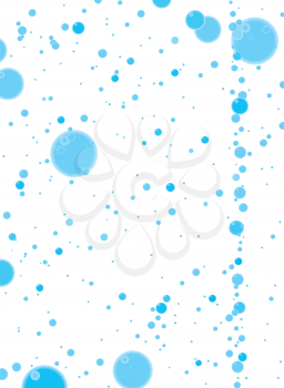 Royalty Free Clipart Image of a White Background With Blue Bubbles