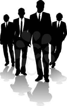 Royalty Free Clipart Image of Businessmen