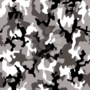 Royalty Free Clipart Image of a Black and White Camouflage Background