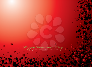 Royalty Free Clipart Image of Valentines Day Greeting