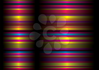 Royalty Free Clipart Image of a Brightly Striped Background
