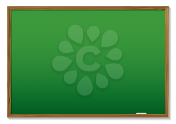 Royalty Free Clipart Image of a Green Chalkboard