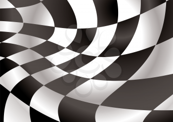 Royalty Free Clipart Image of a Checkered Flag Background