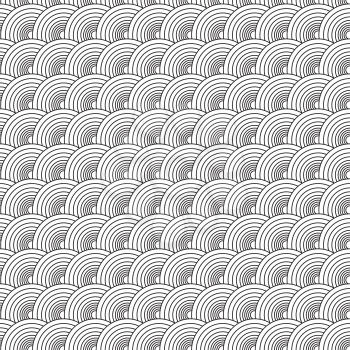 Royalty Free Clipart Image of a Overlapping Circle Background