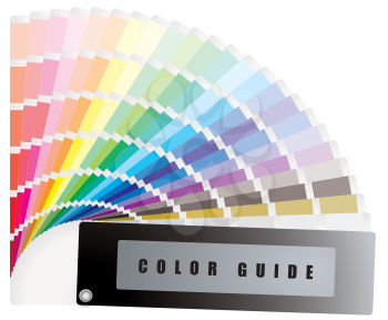 Royalty Free Clipart Image of a Colour Guide