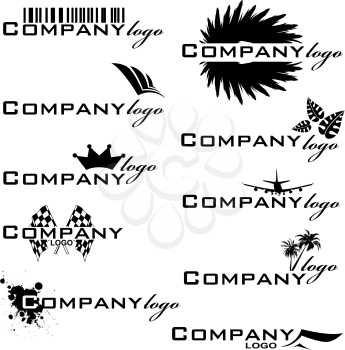 Royalty Free Clipart Image of Company Logos