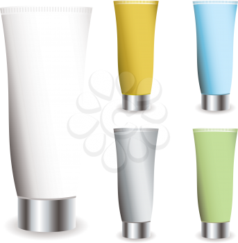 Royalty Free Clipart Image of Plastic Tubes