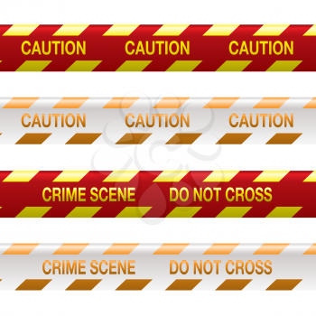 Royalty Free Clipart Image of Crime Scene Tape