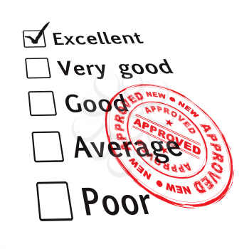 Royalty Free Clipart Image of a Business Evaluation