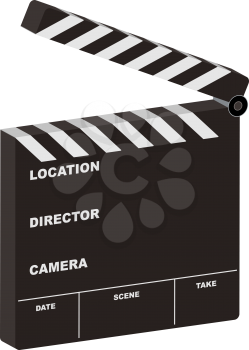 Royalty Free Clipart Image of a Clapper Board