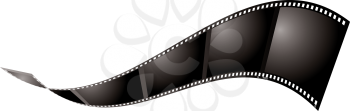 Royalty Free Clipart Image of a Negative Strip