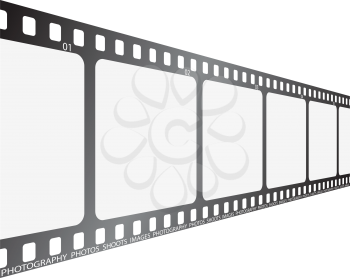 Royalty Free Clipart Image of a Section of Film