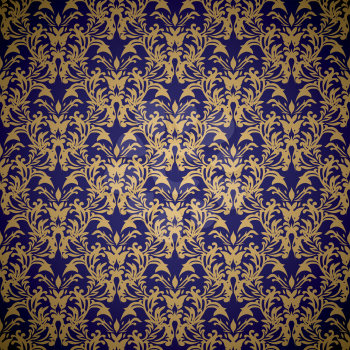 Royalty Free Clipart Image of a Victorian Wallpaper