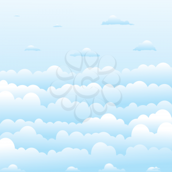 Royalty Free Clipart Image of Blue Sky With Clouds