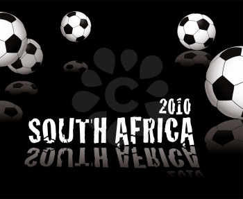 Royalty Free Clipart Image of a South Africa 2010 Soccer Background
