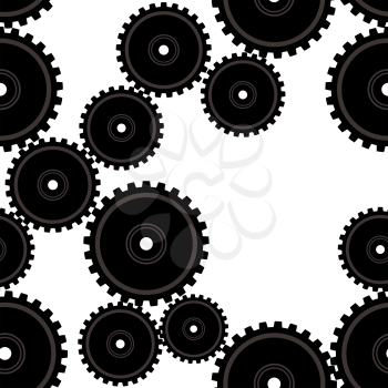 Royalty Free Clipart Image of a Gear Background