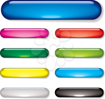 Royalty Free Clipart Image of a Buttons