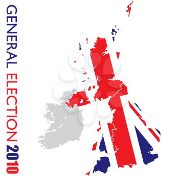 Royalty Free Clipart Image of a British Election Sign