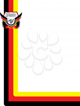 Royalty Free Clipart Image of a Background With a German Crest